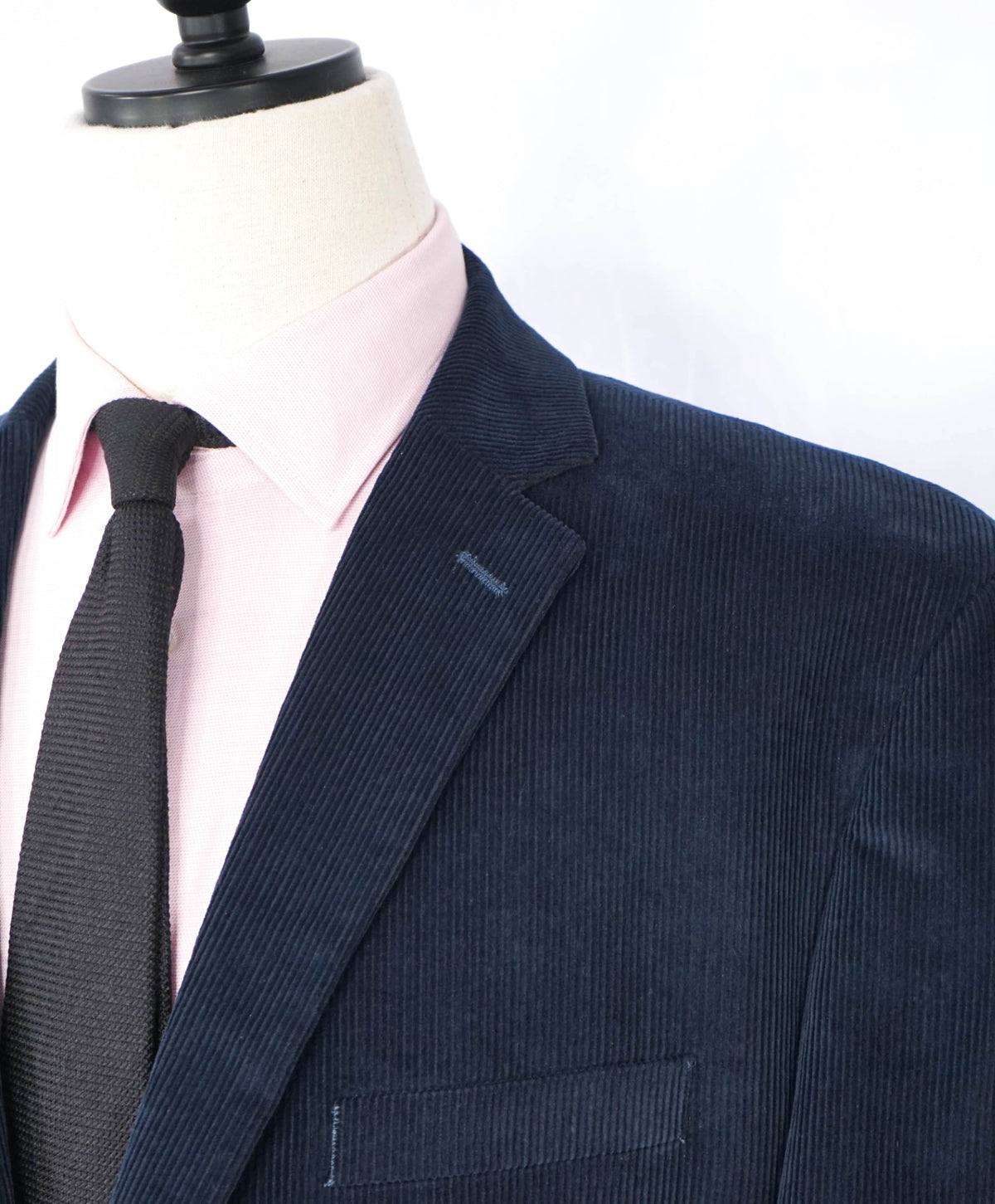LAUREN RALPH LAUREN - Navy Blue Corduroy Blazer - 48R