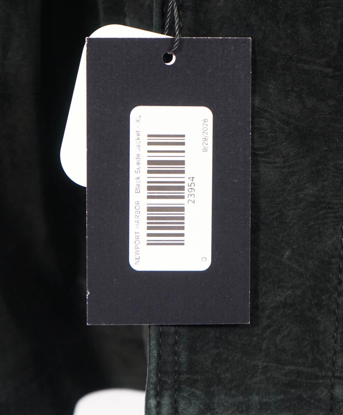 NEWPORT HARBOR - VTG Black Distressed Suede Coat - XL