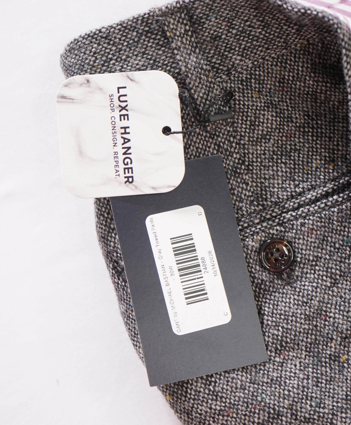 $325 GANT by MICHAEL BASTIAN - Gray Tweed Pants - 30W