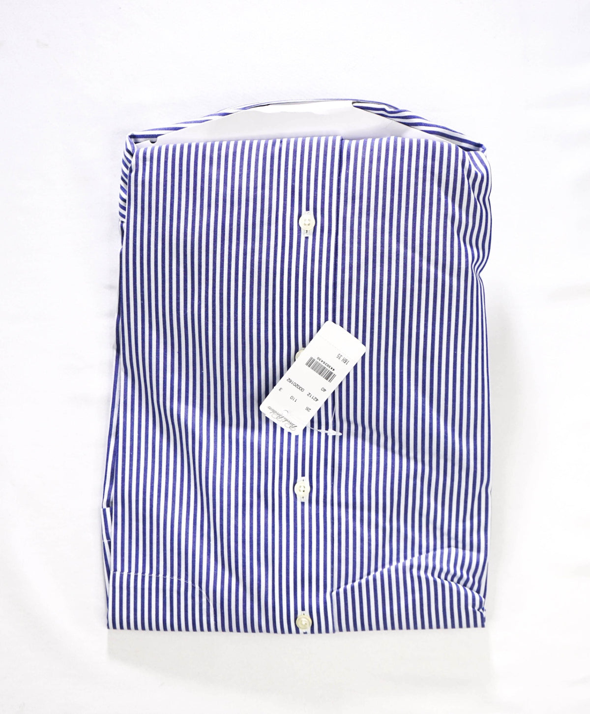 $128 BROOKS BROTHERS - Blue Stripe NON-IRON "MADISON" - 17 - 36
