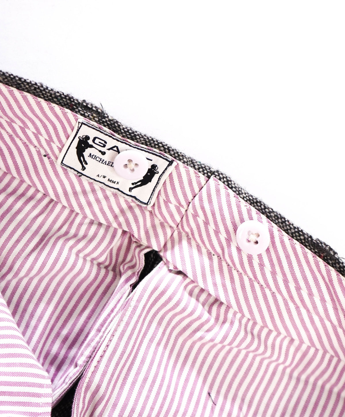 $325 GANT by MICHAEL BASTIAN - Gray Tweed Pants - 30W