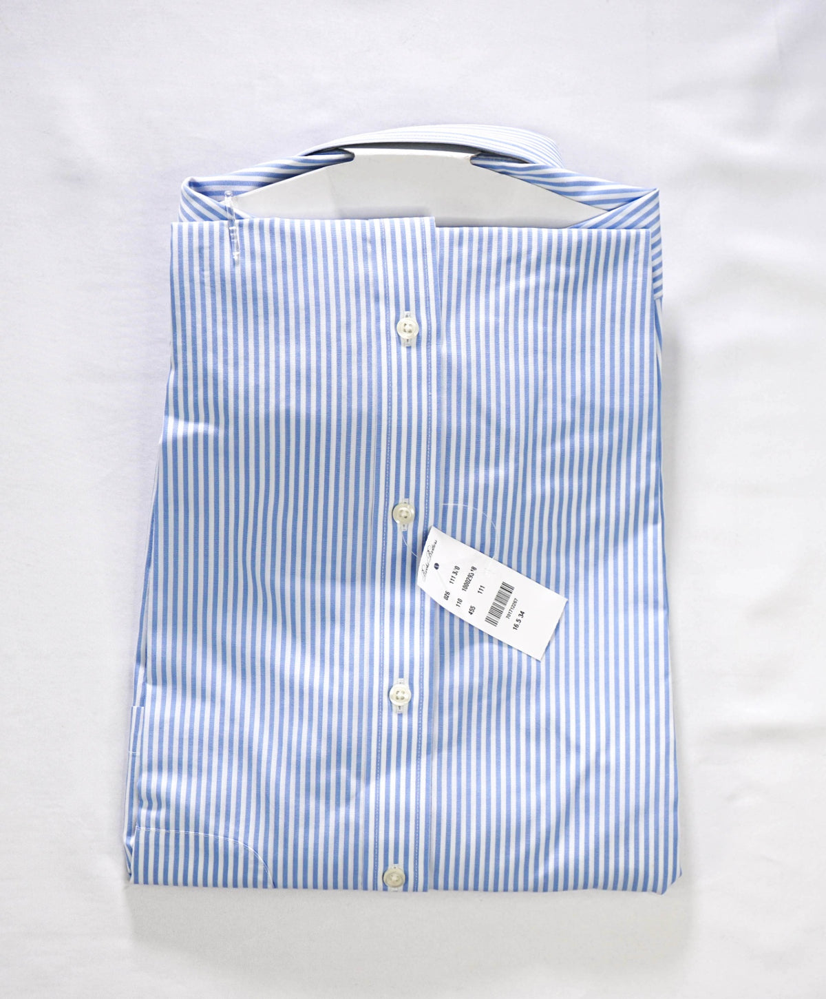 $128 BROOKS BROTHERS - Blue Stripe Non-Iron "REGENT" Shirt - 16.5 - 34