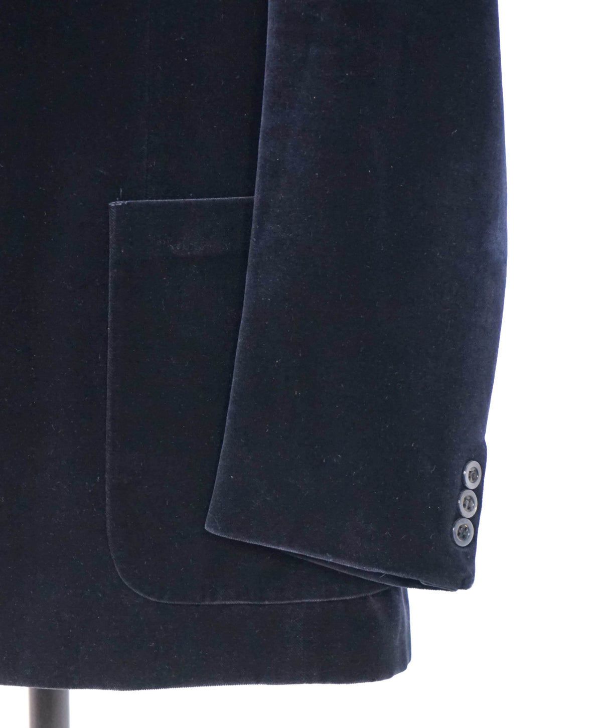 YVES SAINT LAURENT - VTG Navy Blue Velvet Blazer - 38R