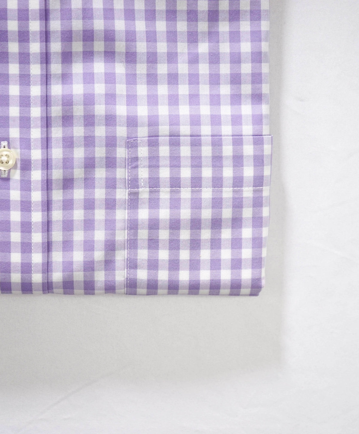 $128 BROOKS BROTHERS - Purple Gingham Non-Iron "REGENT" Shirt - 15 - 33