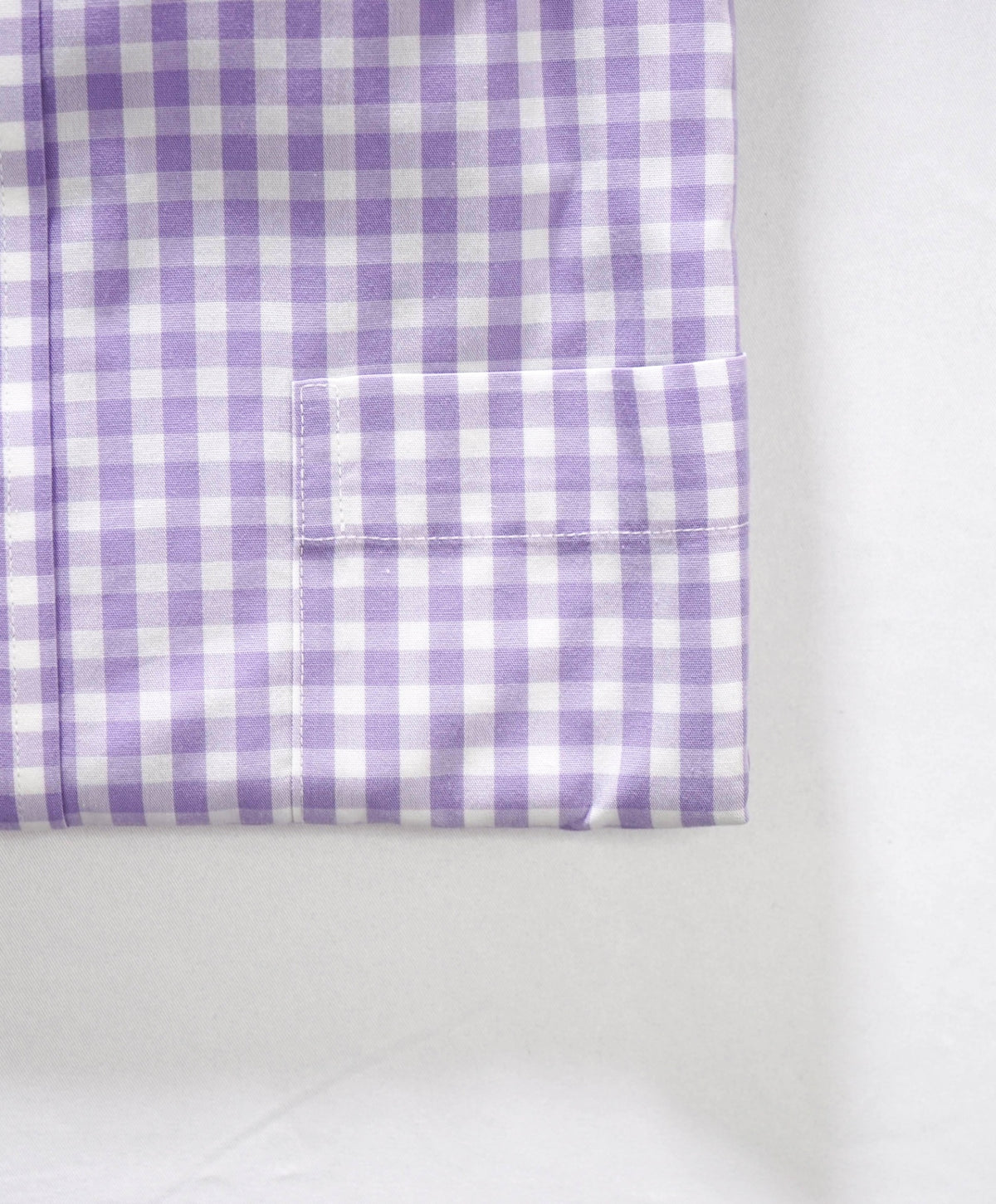 $128 BROOKS BROTHERS - Purple Gingham Non-Iron "REGENT" Shirt - 16 - 34