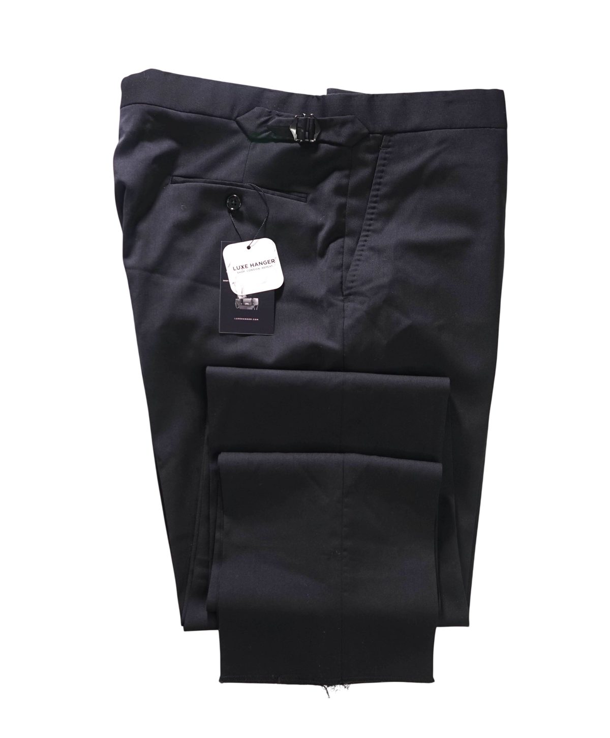 $995 RALPH LAUREN PURPLE LABEL - Black Pants - 35W