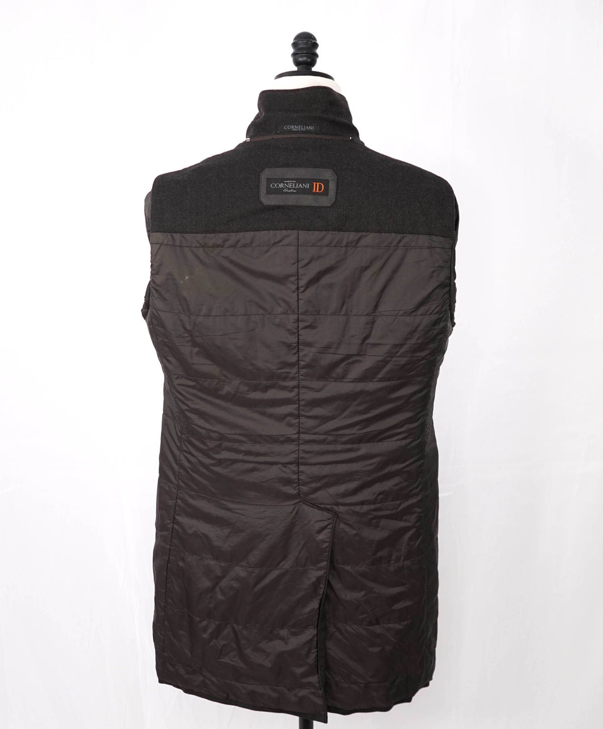 $2,395 CORNELIANI - Brown Birdseye Wool Coat - 42R
