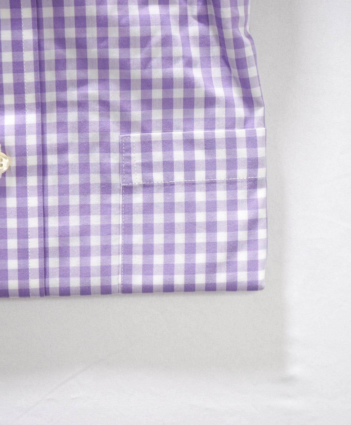 $128 BROOKS BROTHERS - Purple Gingham Non-Iron "REGENT" Shirt - 15 - 34