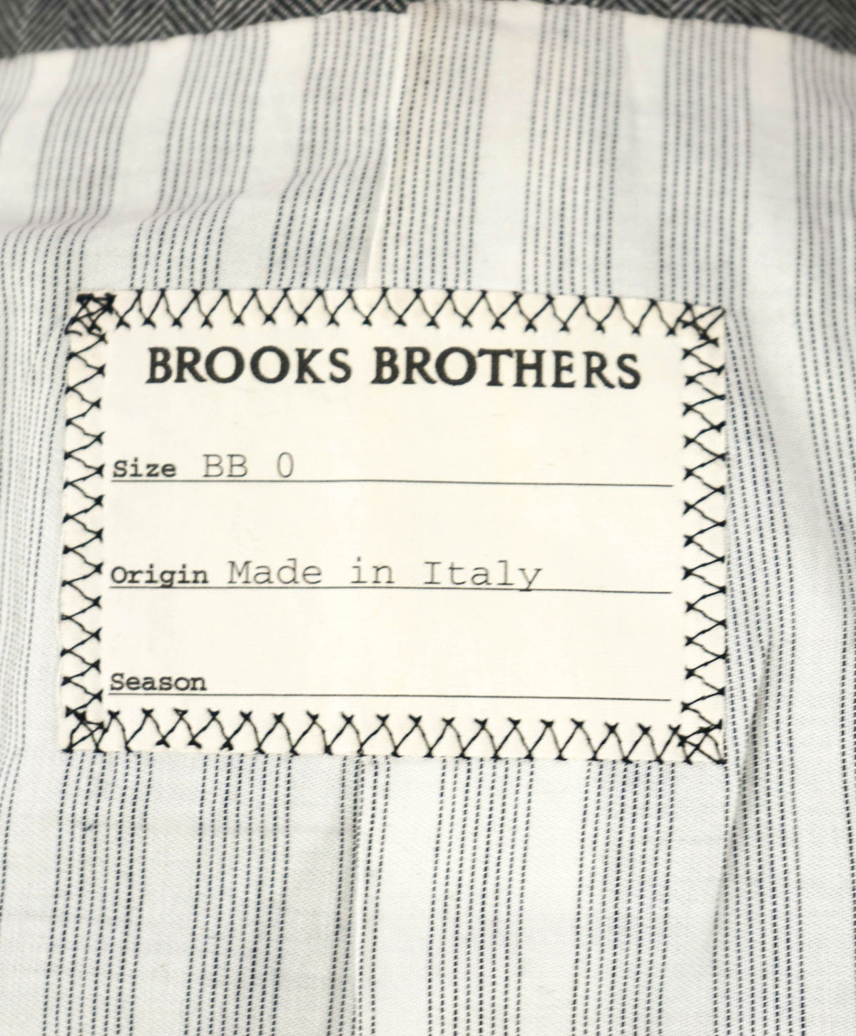 BLACK FLEECE - Gray Herringbone Double Breasted Suit- 36 US