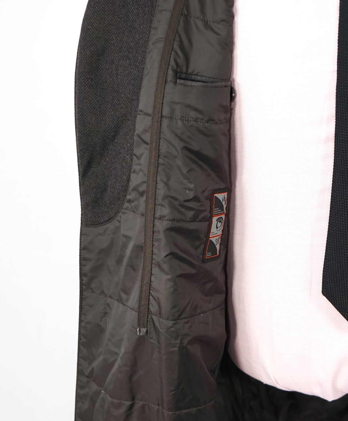 $2,395 CORNELIANI - Brown Birdseye Wool Coat - 42R
