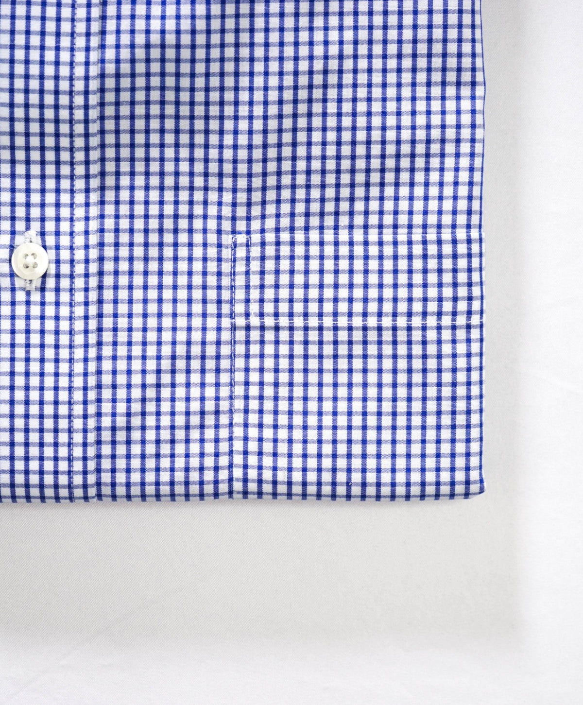 $128 BROOKS BROTHERS - Blue Gingham Non-Iron "REGENT" Shirt - 14.5 - 32