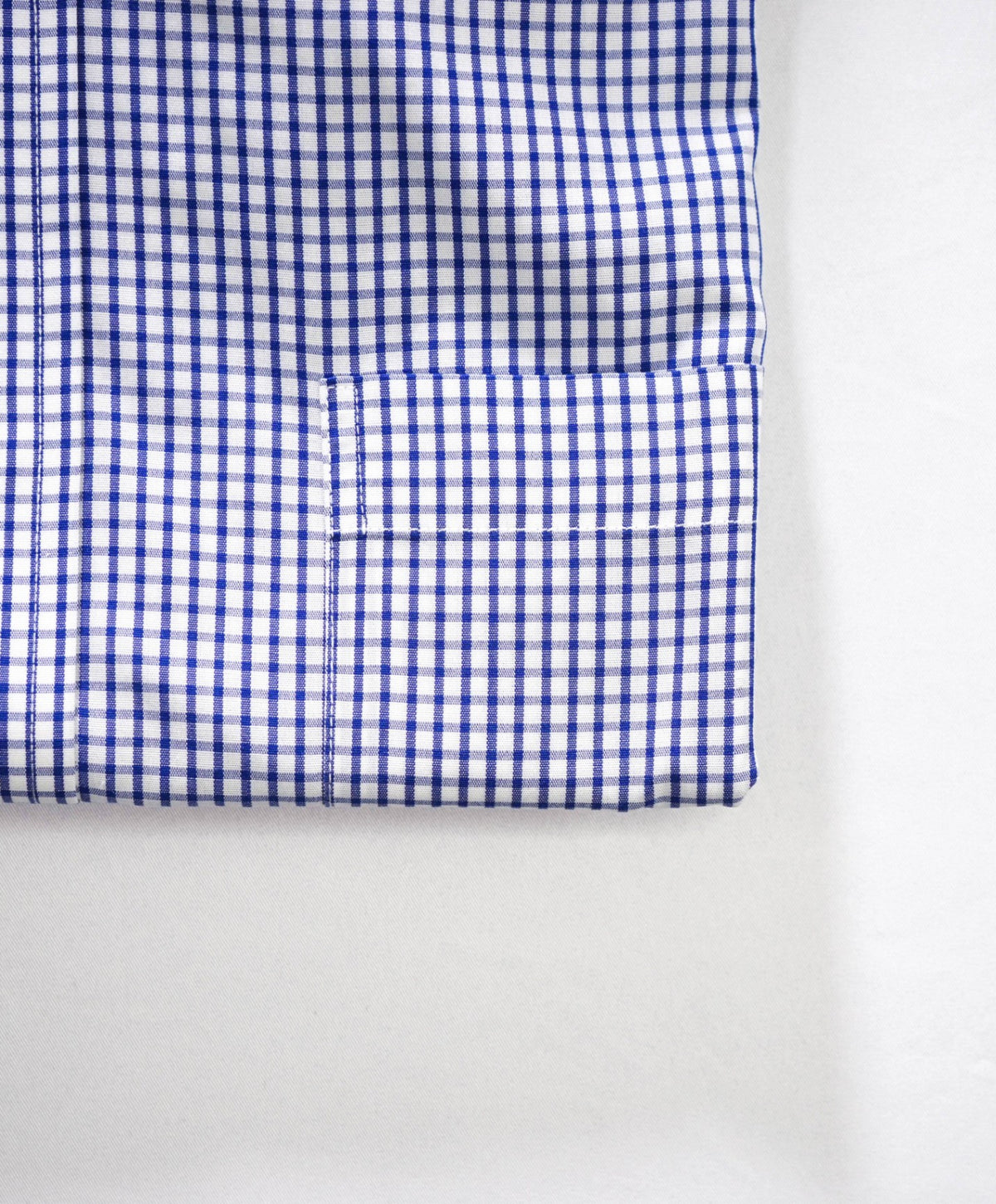 $128 BROOKS BROTHERS - Blue Gingham Non-Iron "REGENT" Shirt - 16 - 34