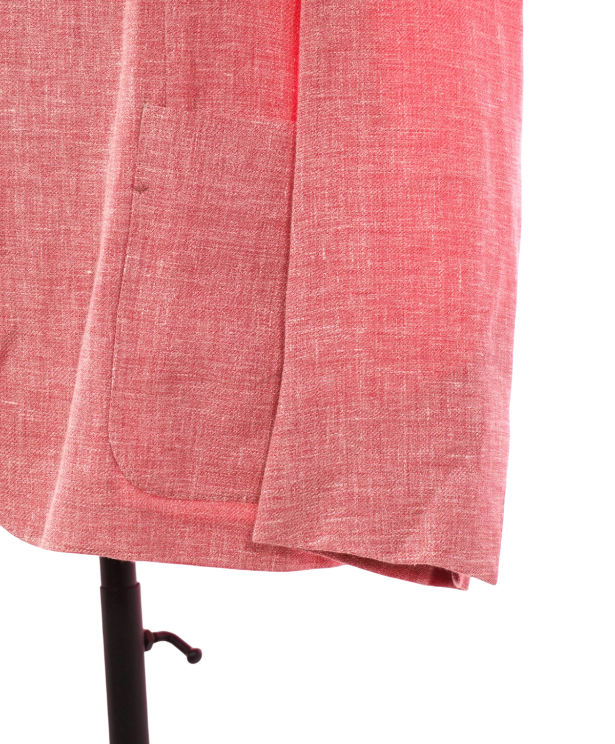 $3,750 ZEGNA - Pink Linen/Wool/Silk Crossover Blazer - 42R