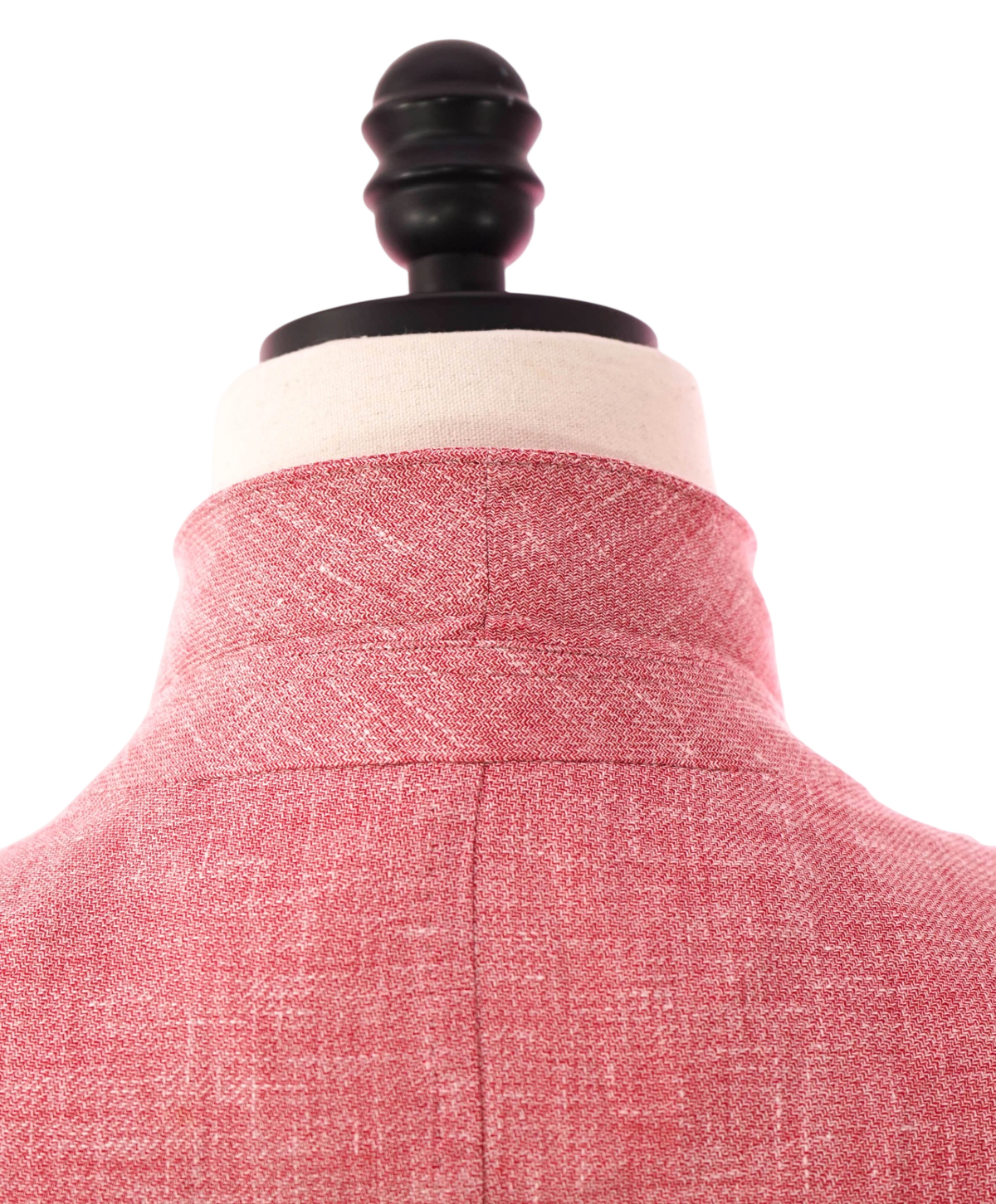 $3,750 ZEGNA - Pink Linen/Wool/Silk Crossover Blazer - 42R