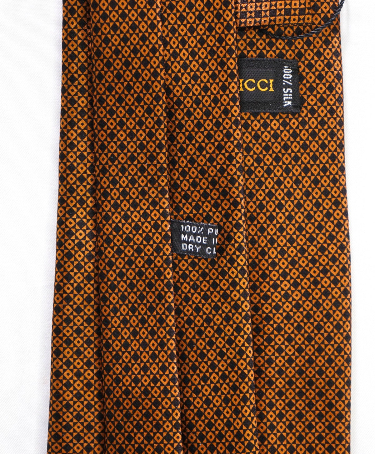 $350 STEFANO RICCI - Brown/Black Micro Geometric Pure Silk - 3.5" Tie