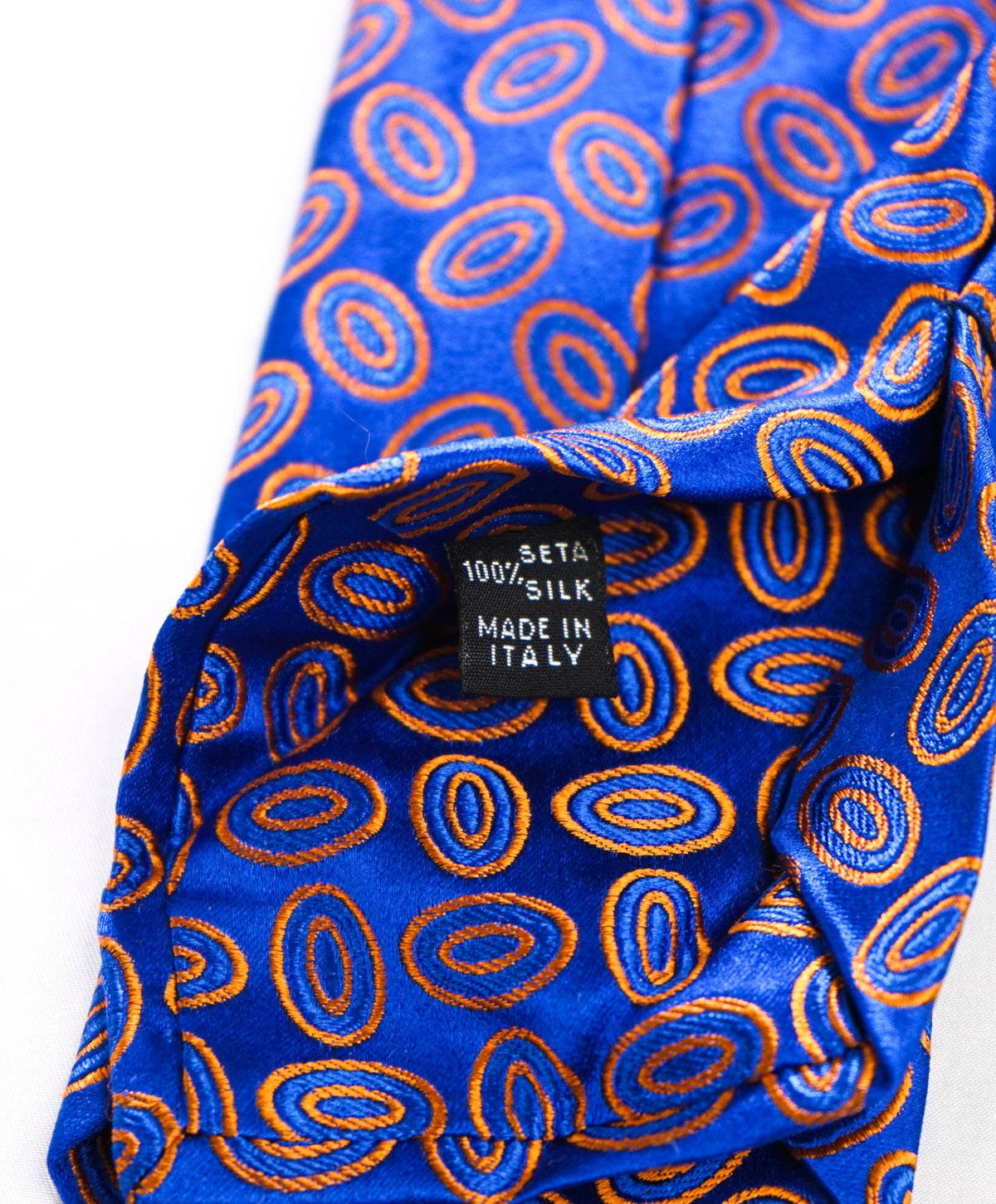 $290 KITON - Blue Medallion Silk - 3.25" Tie