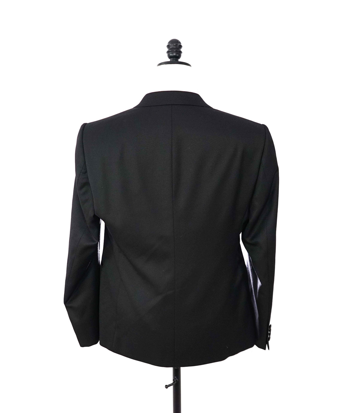 $2,495 EMPORIO ARMANI - Black Double Breasted Tuxedo - 44R
