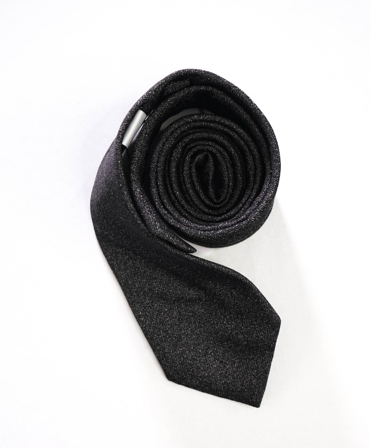 $245 ARMANI COLLEZIONI - Dark Gray Textured Silk/Wool - 2.75" Tie