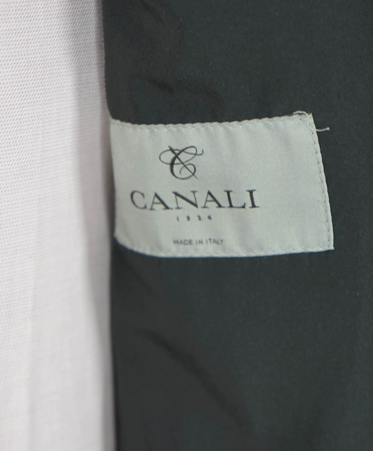 $2,720 CANALI - Navy Blue Cashmere Coat - 44R