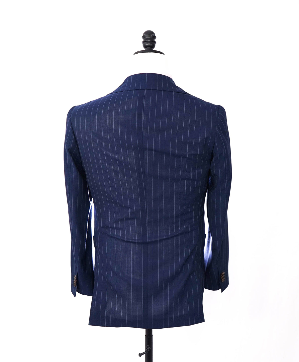 $1,199 SUITSUPPLY - Navy Pinstripe Wool Double Breasted Suit - 32R US