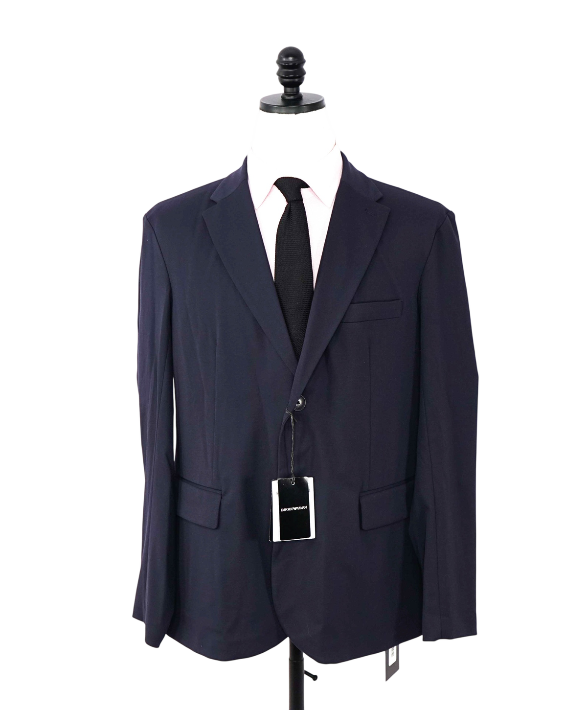 $545 EMPORIO ARMANI - Navy Blue Travel Blazer - 40