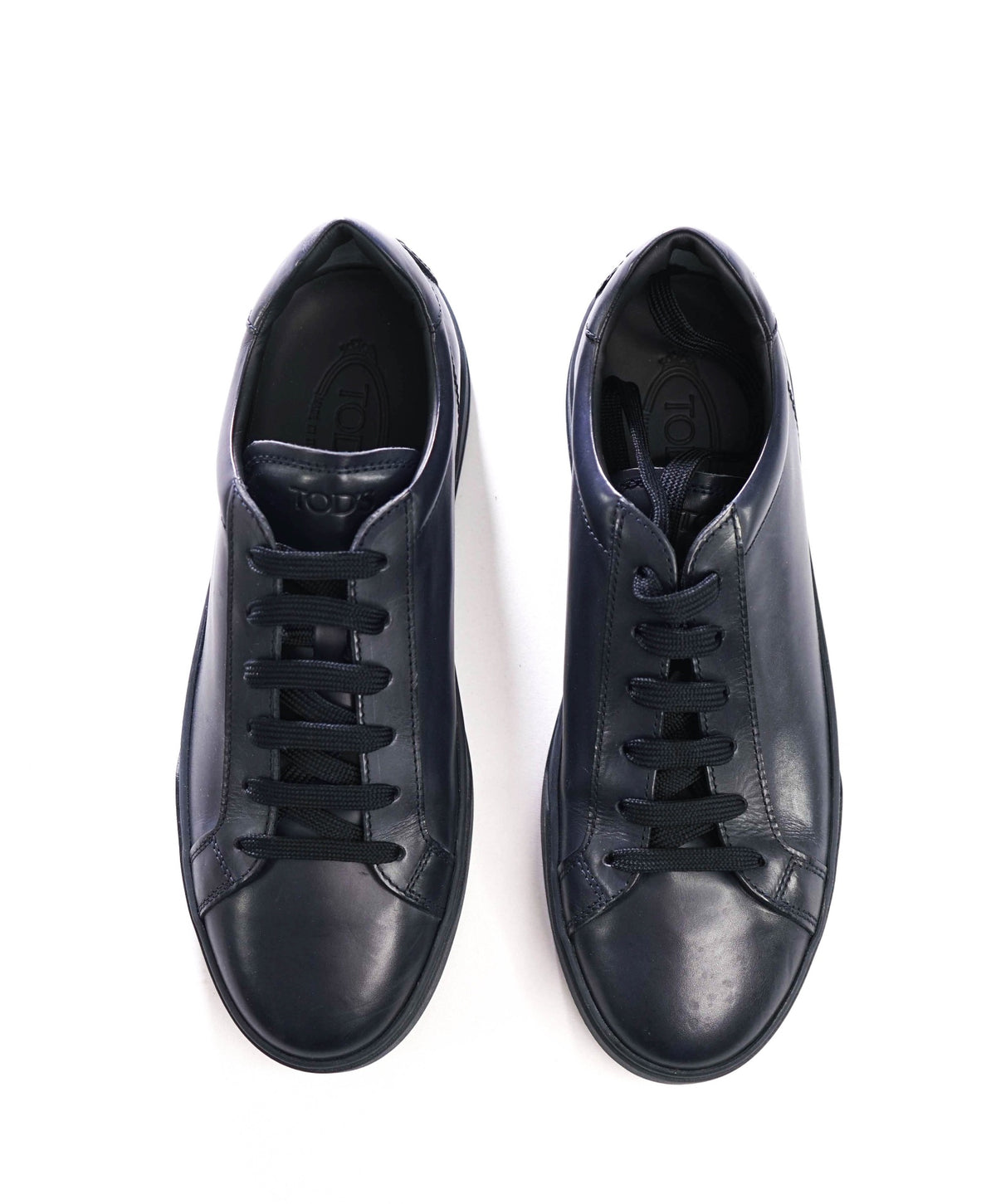$750 TOD's - Navy Blue Leather Sneakers - US 10.5 (9.5UK)