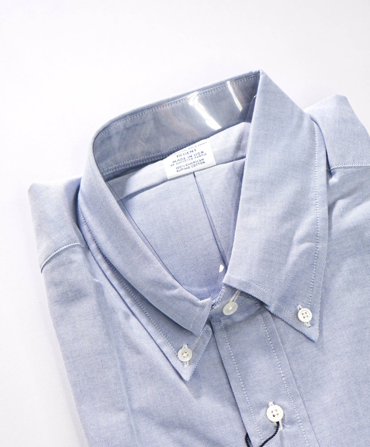 $198 BROOKS BROTHERS - Blue MADE IN USA "REGENT" Shirt - 17 - 36