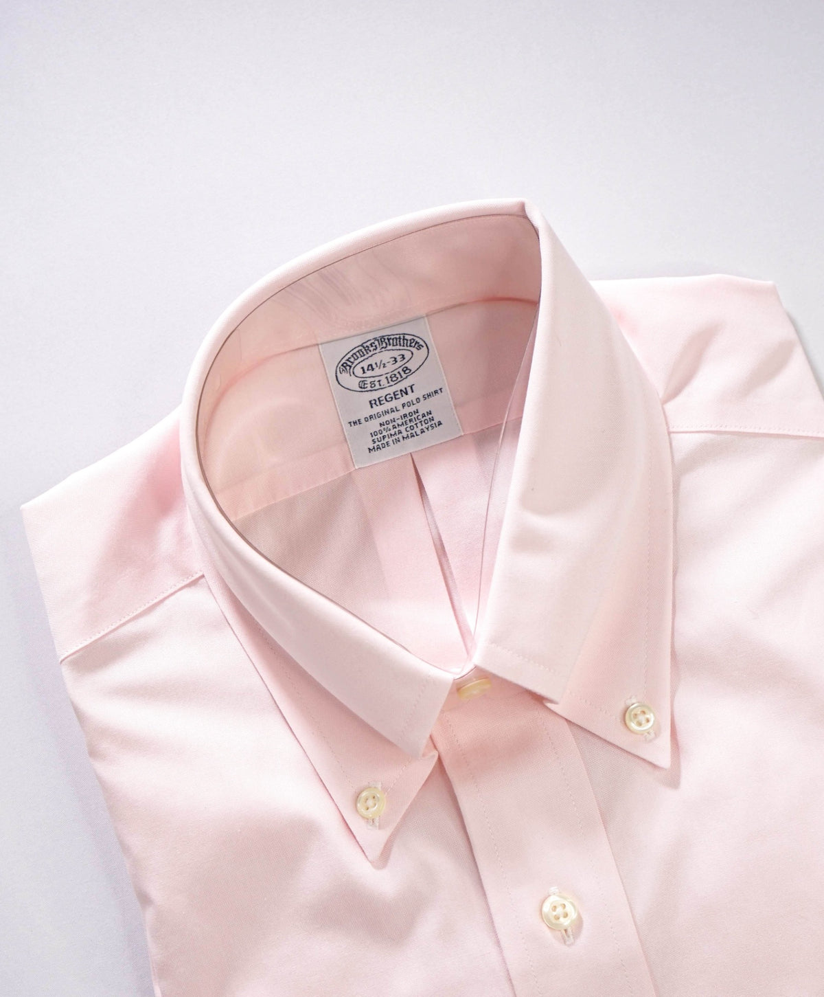 $128 BROOKS BROTHERS - Pink Non-Iron "REGENT" Shirt - 14.5 - 33