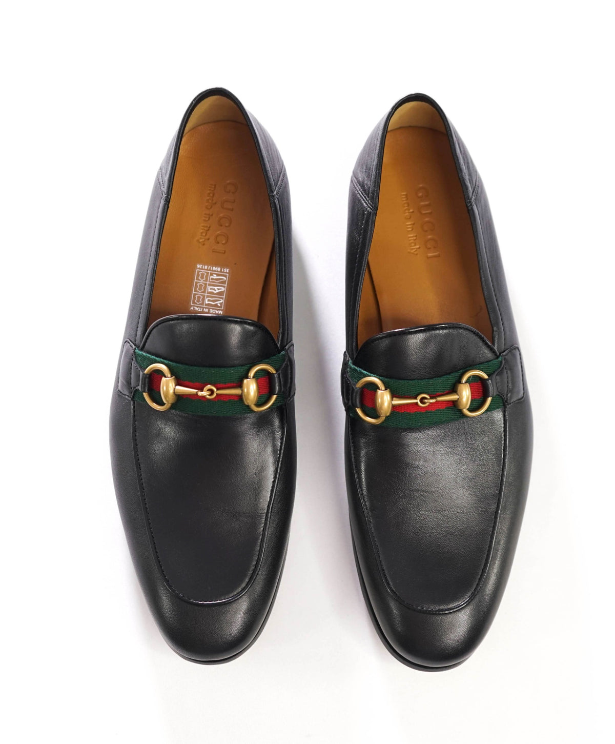$1,090 GUCCI - Black Leather AGNELLO Loafers - 8 (7.5G)