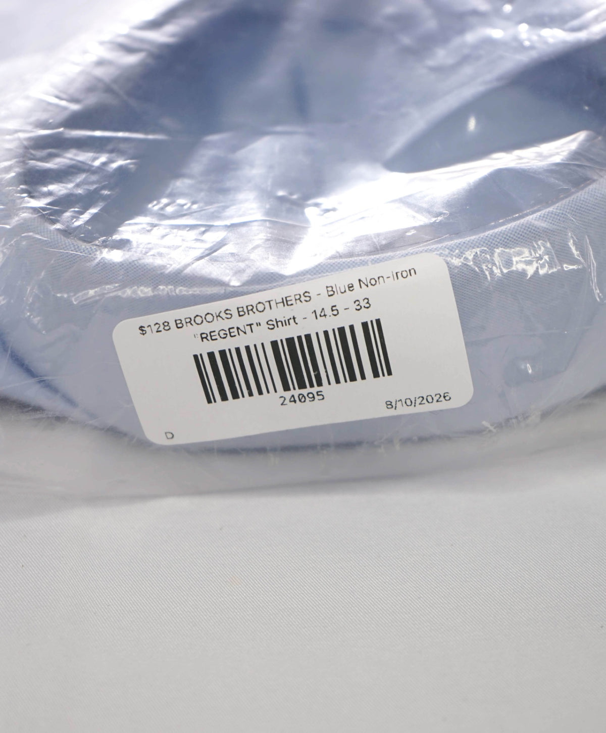 $128 BROOKS BROTHERS - Blue Non-Iron "REGENT" Shirt - 14.5 - 33