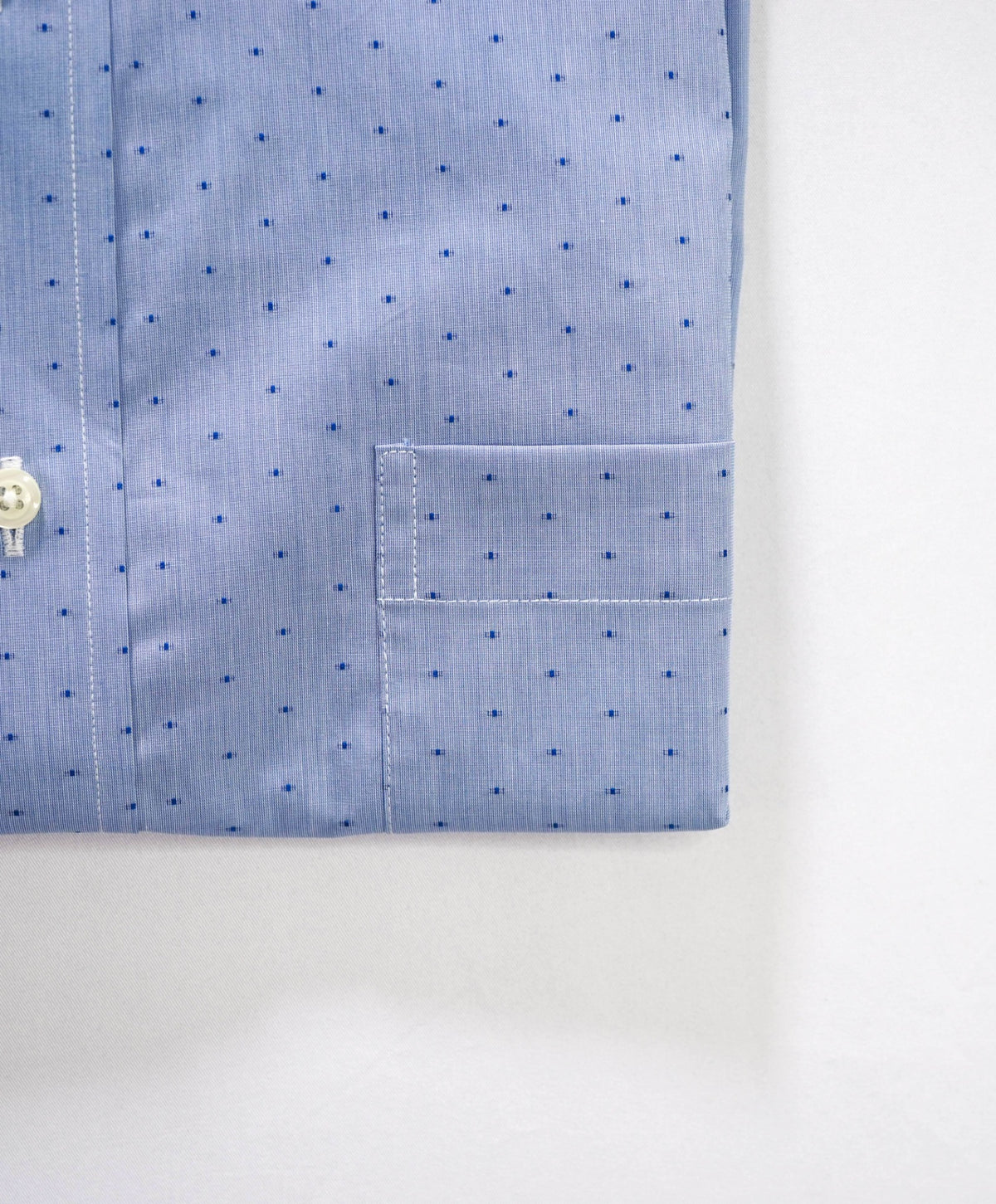 $128 BROOKS BROTHERS - Blue Micro Non-Iron "REGENT" Shirt - 16 - 34/35