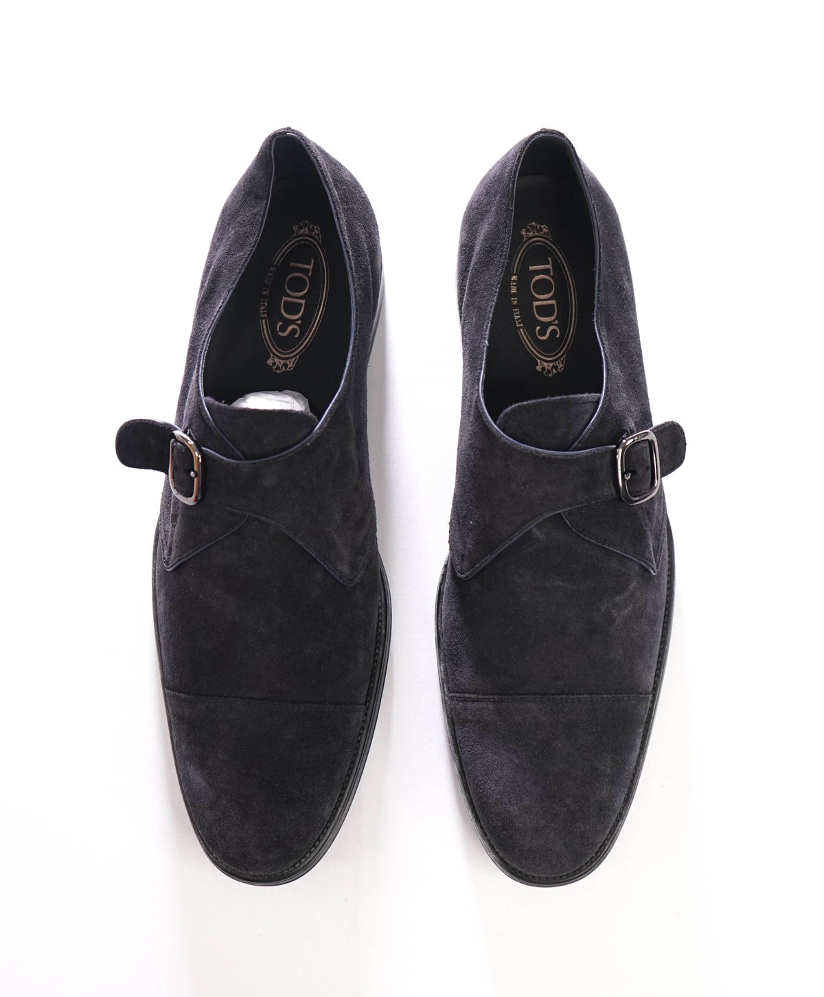 TOD'S - Navy Blue Suede Single Monk - US 13 (12UK)