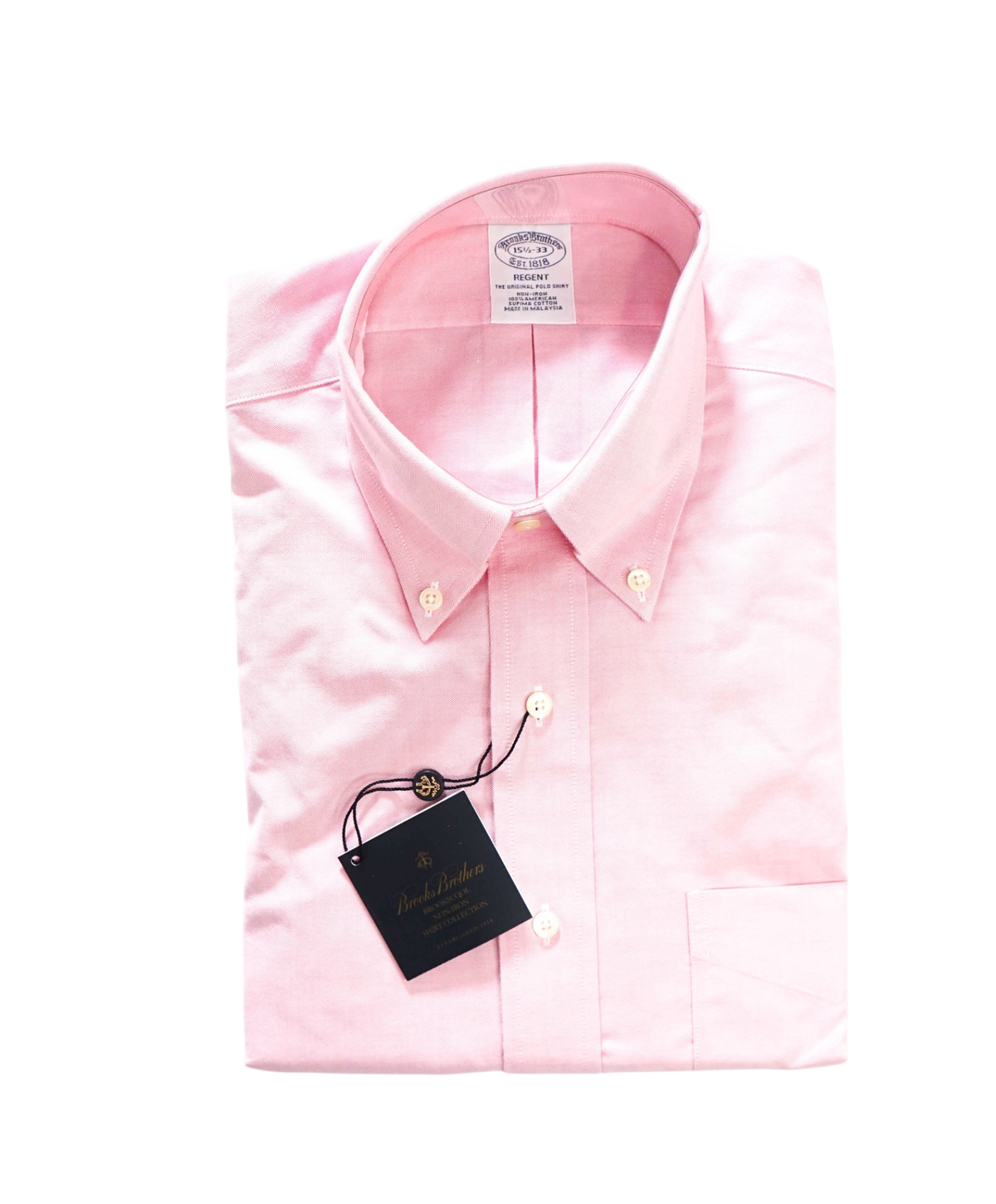 $128 BROOKS BROTHERS - Pink Non-Iron "REGENT" Shirt - 15.5 - 33