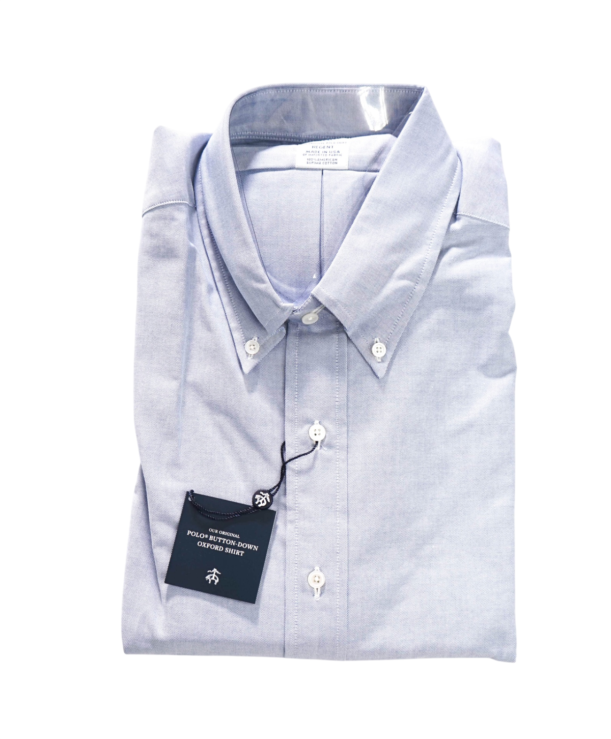 $198 BROOKS BROTHERS - Blue MADE IN USA "REGENT" Shirt - 14.5 - 31