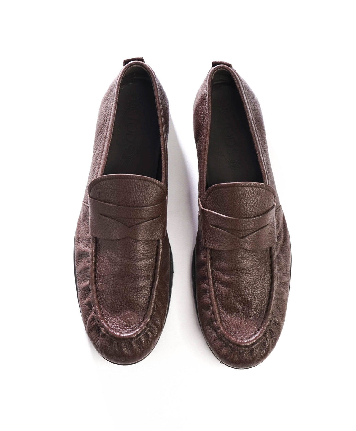 $995 TOD'S - Brown Leather YSL Style Loafers - US 11 (10UK)