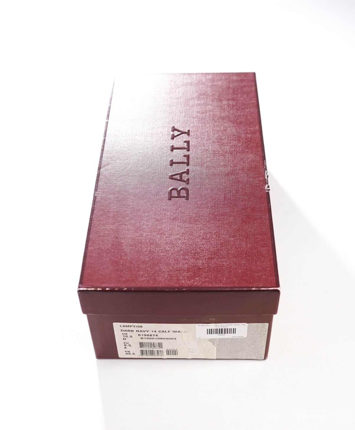 $1,200 BALLY - Dark Navy Leather Derby - US 10.5 (9.5UK)
