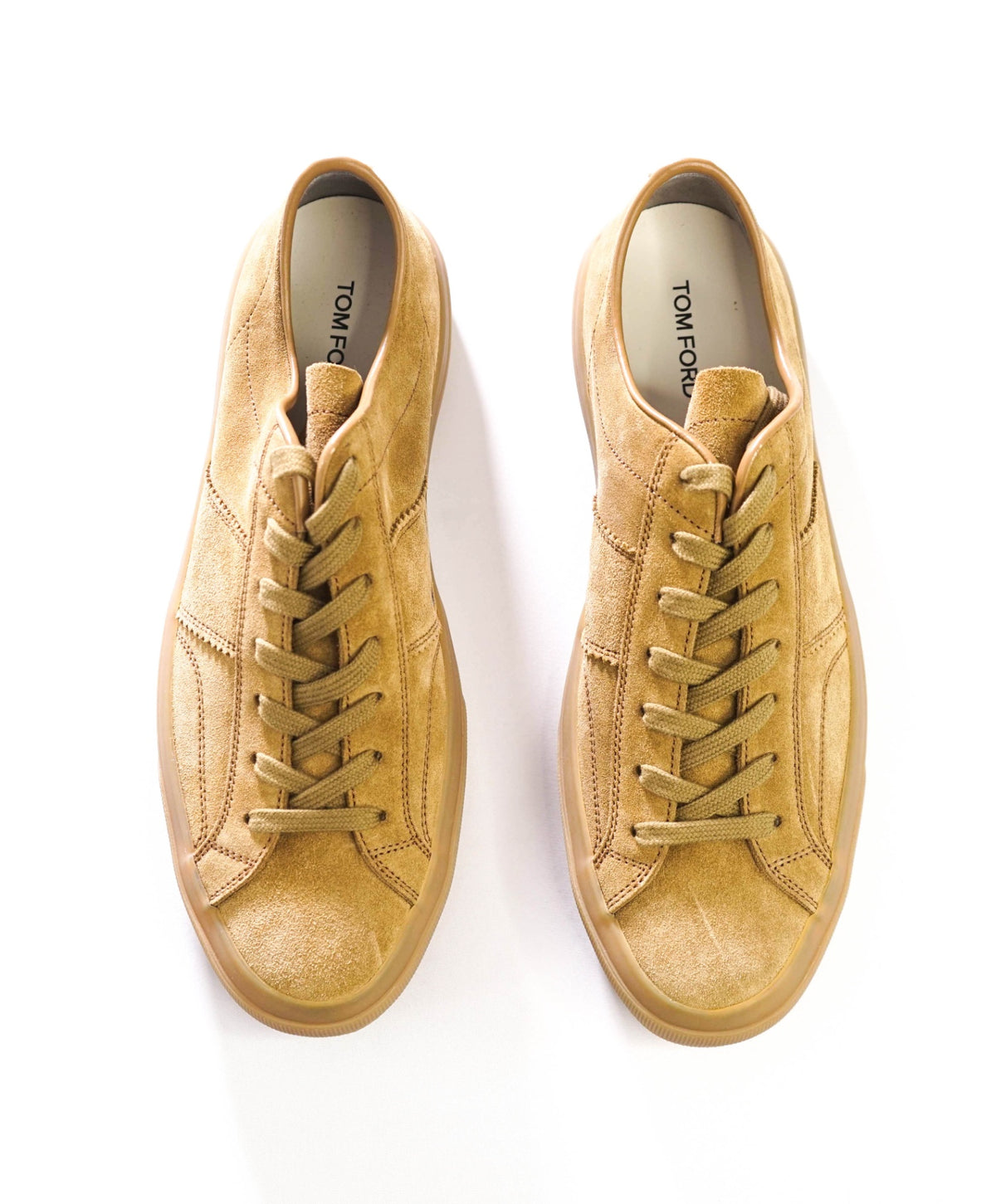 $990 TOM FORD - Brown Suede Sneakers  - US 12 (11.5 TF)