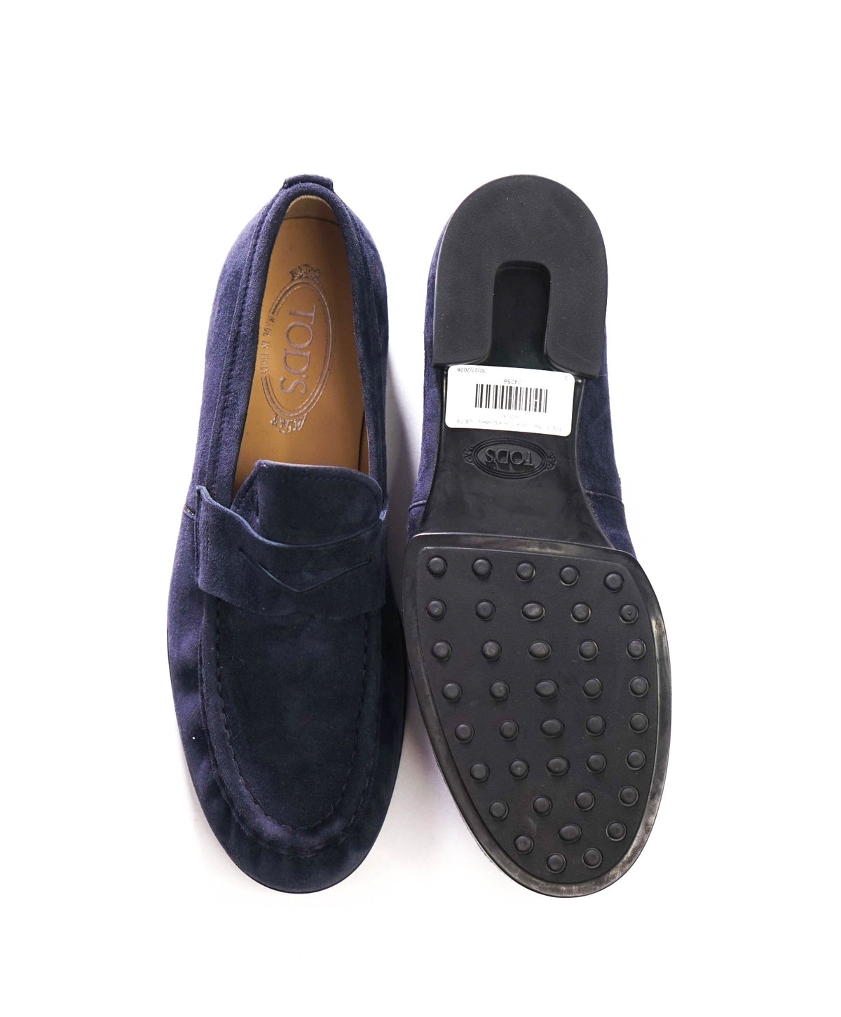 $825 TOD'S - Navy Blue Suede Penny YSL Loafers - US 7.5 (6.5UK)