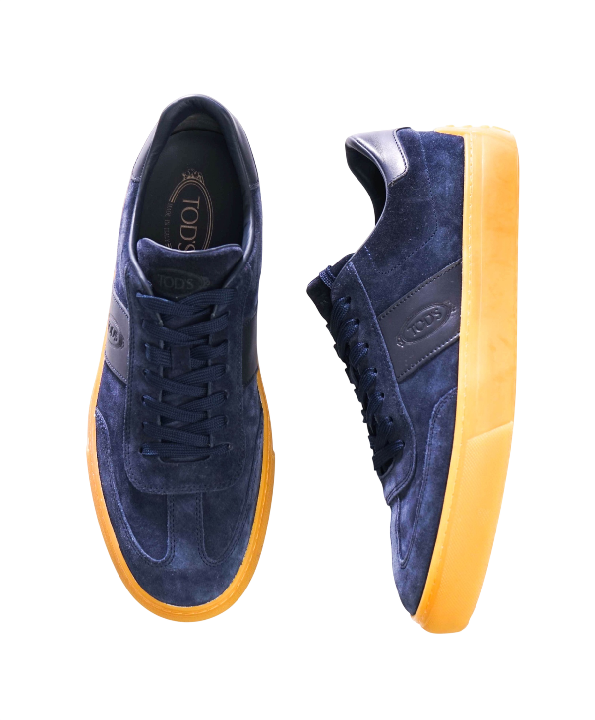 $750 TOD's - Navy Blue Suede Sneakers - US 11.5 (10.5UK)