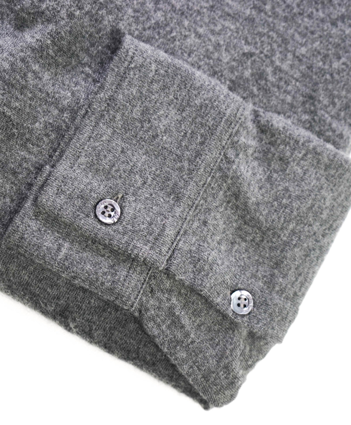 ISAIA - Gray Long Sleeve Polo Shirt - XL