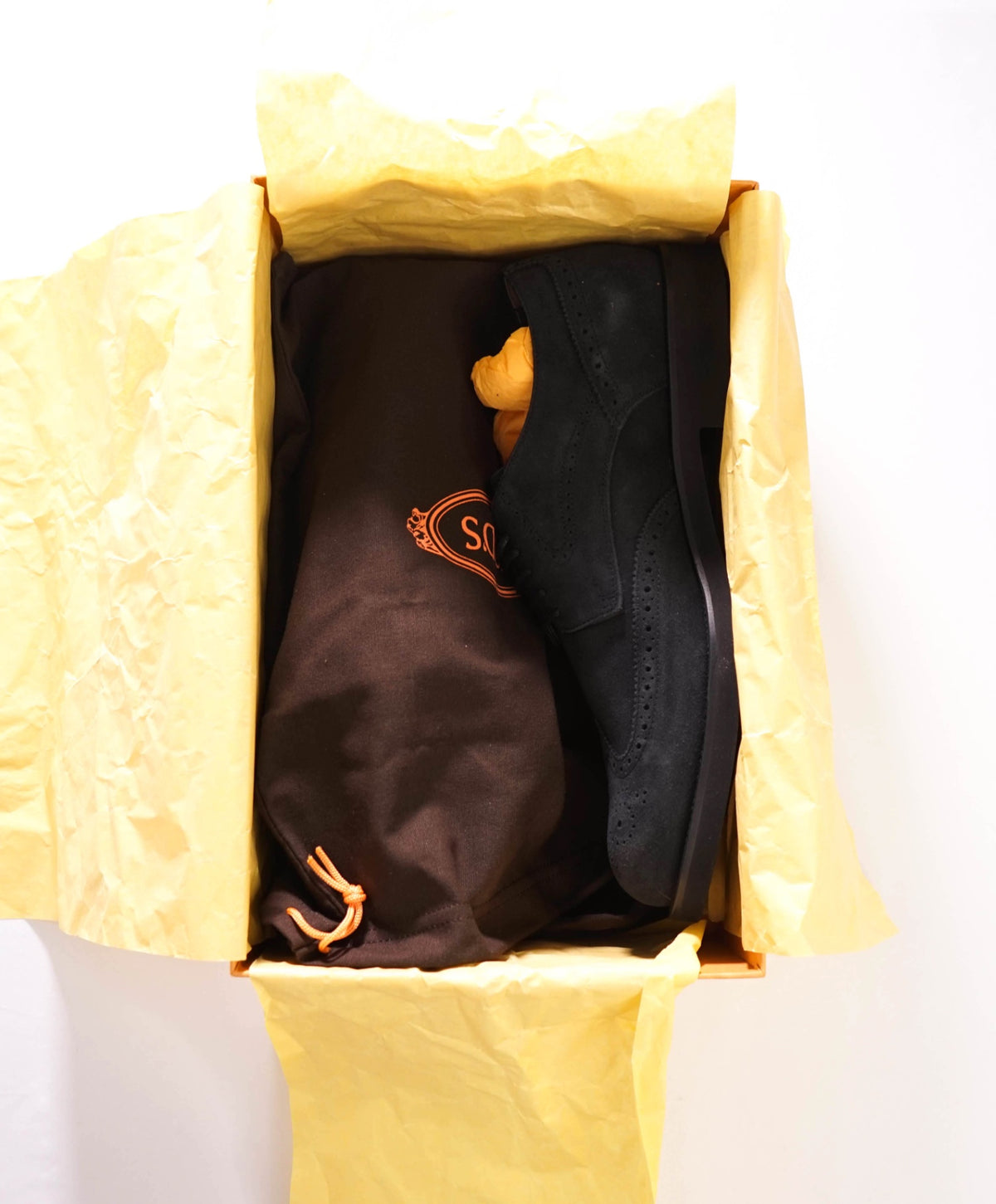 $925 TOD'S - Navy Blue Suede Wingtip Derby - US 12 (11UK)