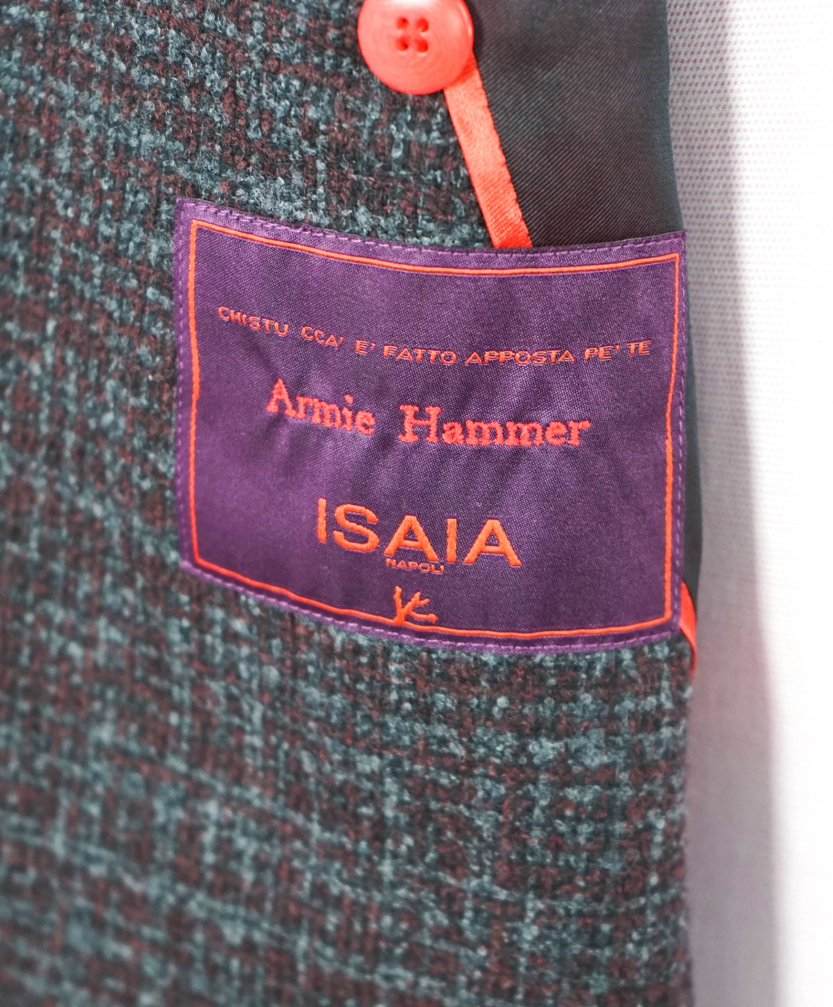 ISAIA - "ARMIE HAMMER" Custom Wool/Silk/Cashmere Blazer - 42R
