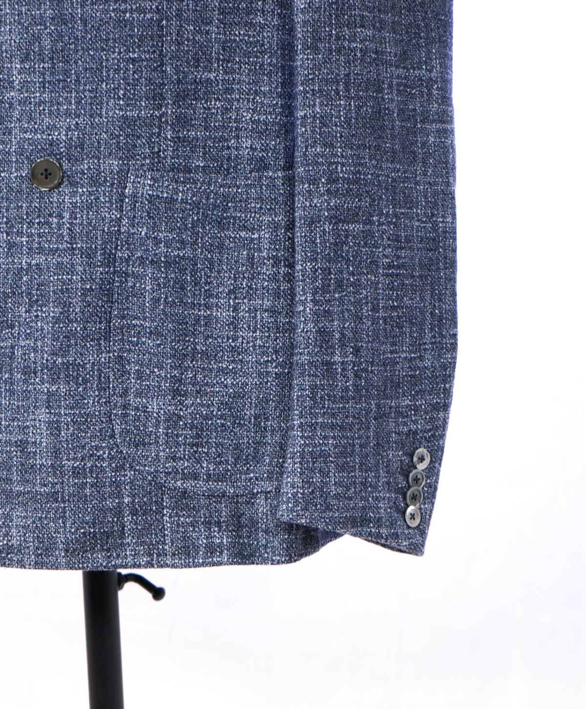 ISAIA - "ARMIE HAMMER" Custom Blue Wool/Silk Blazer - 42R