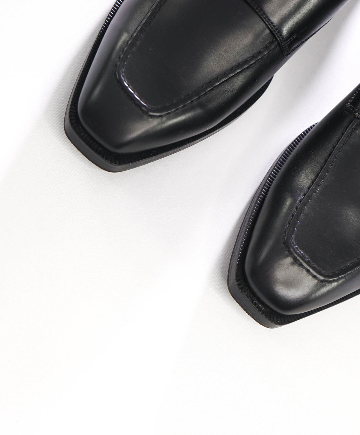 $1,095 GUCCI - Black Leather Monk Loafers - 9.5 (9G)