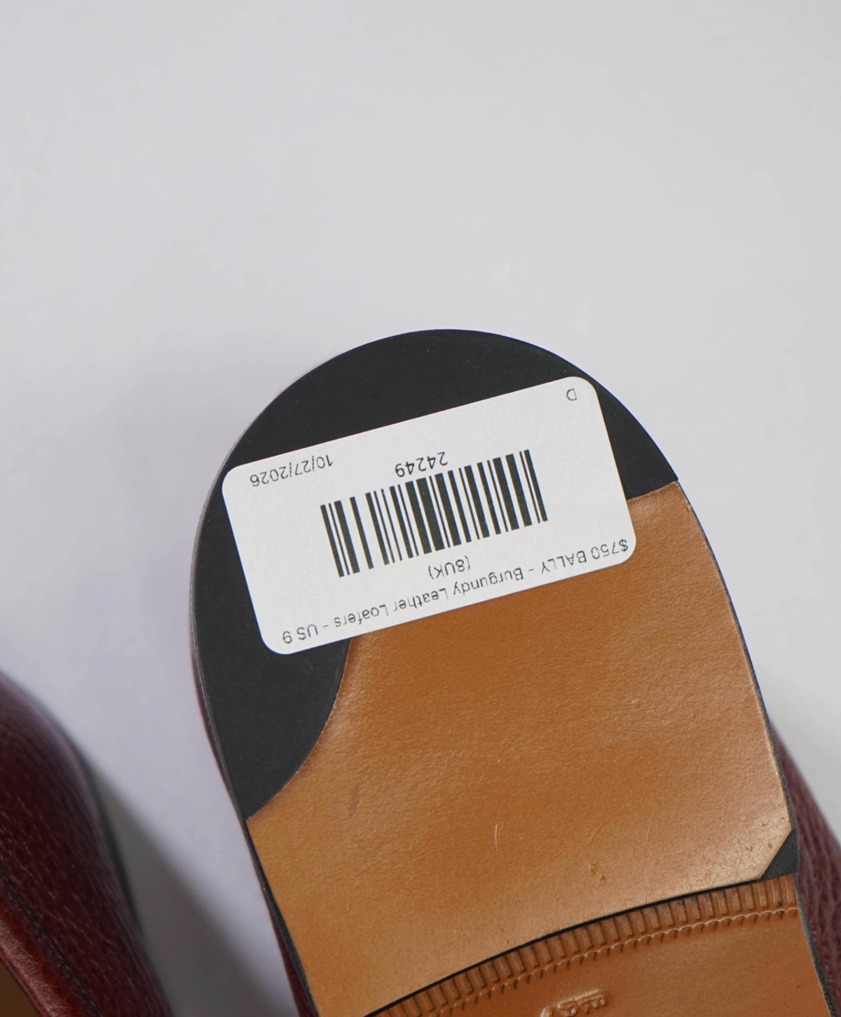 $750 BALLY - Oxblood Leather Penny Loafers - US 9 (8UK)