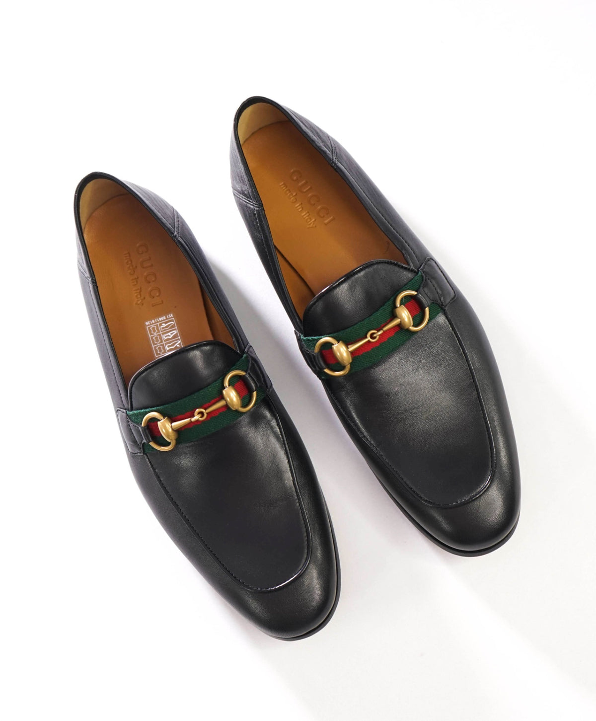 $1,090 GUCCI - Black Leather AGNELLO Loafers - 8 (7.5G)