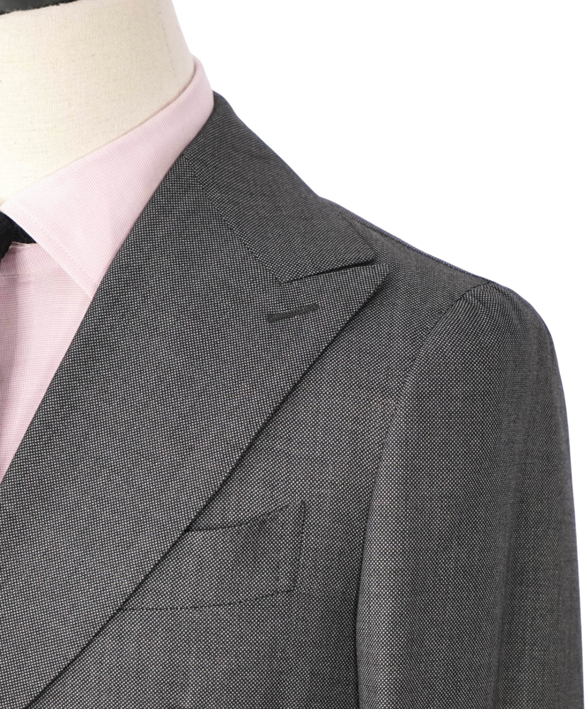 $1,199 SUITSUPPLY - Gray Wool/Silk Double Breasted Suit - 32