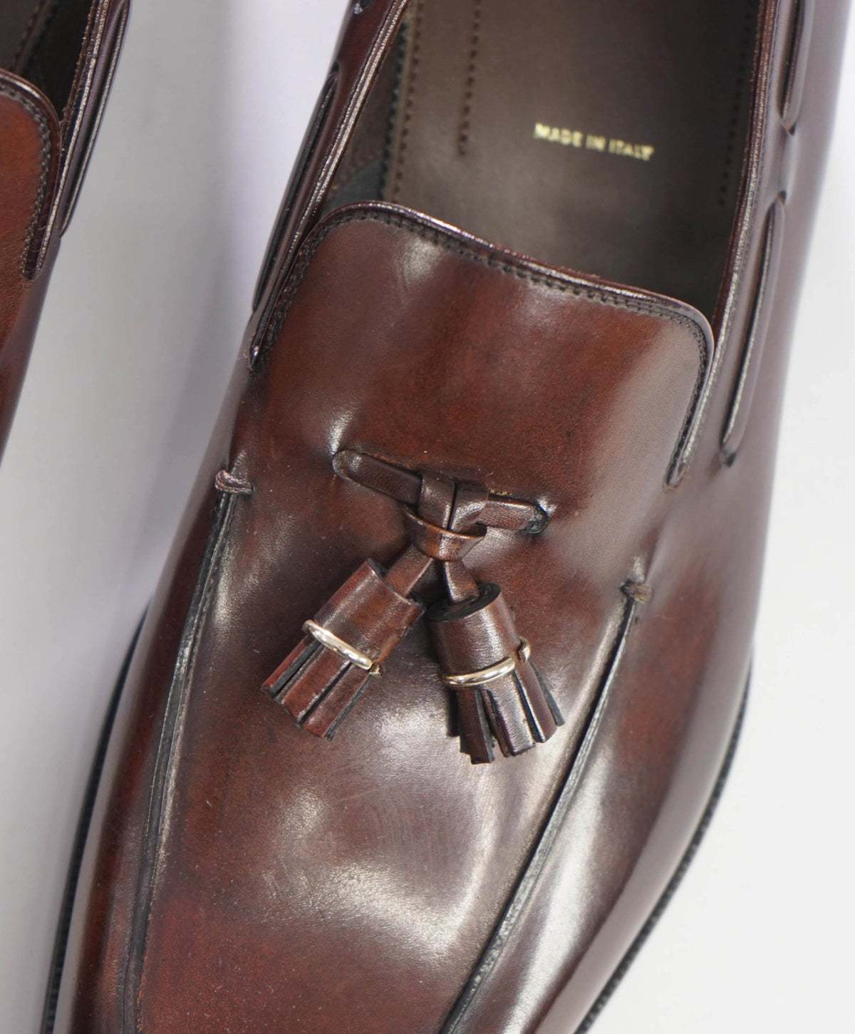 $2,323 TOM FORD - Brown Leather Tassel Loafers - US 11 (10.5 TF)
