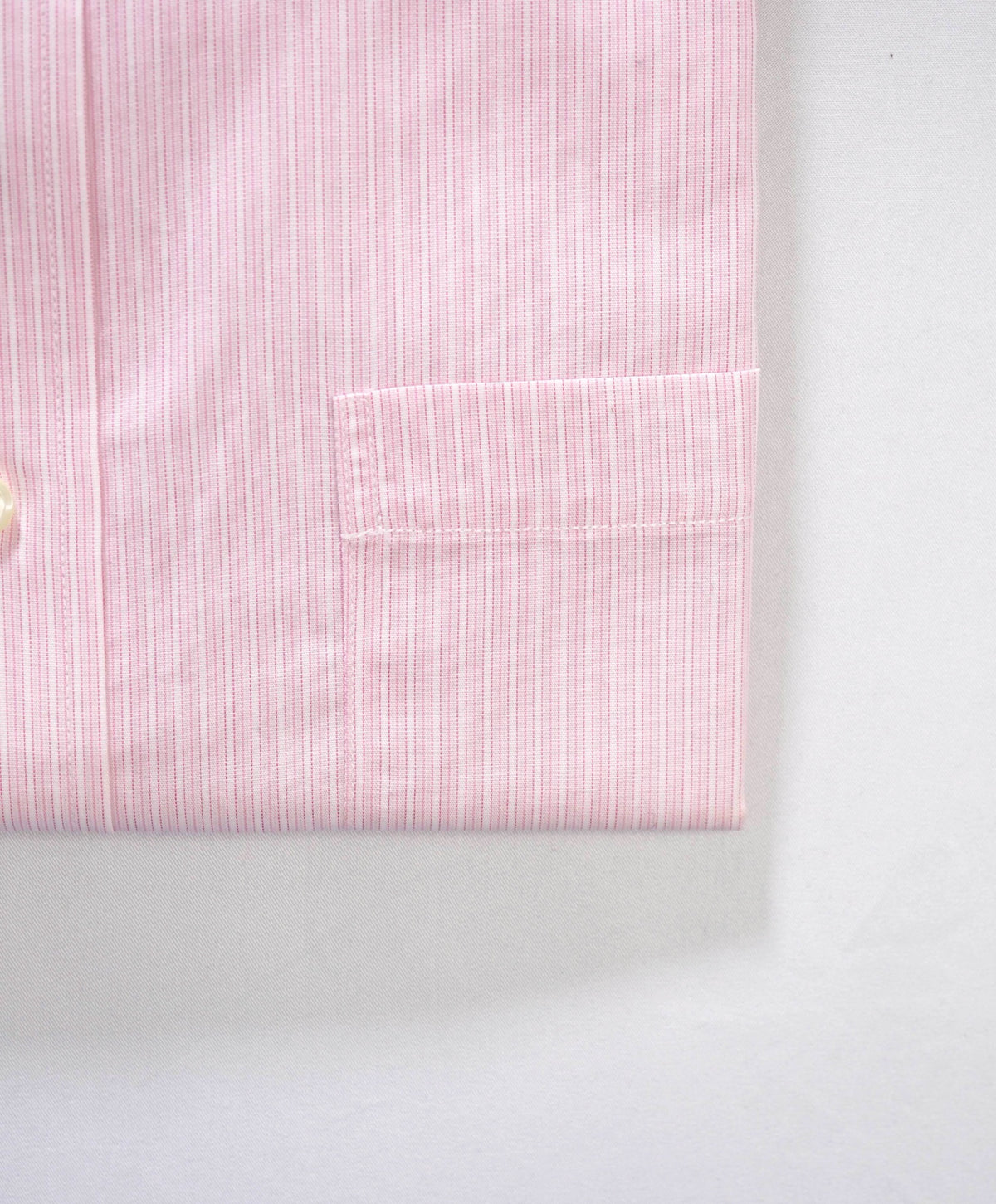 $128 BROOKS BROTHERS - Pink Stripe Non-Iron "REGENT" Shirt - 17 - 32/33