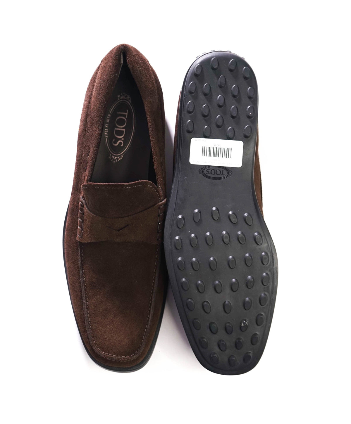 $825 TOD'S - Brown Suede Penny Loafers - US 11.5 (10.5UK)